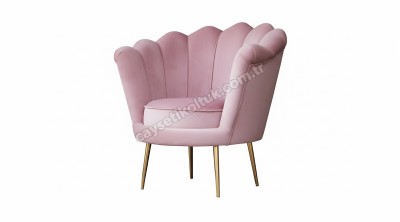 Papatya Şeker Pembe Alaçatı Berjer